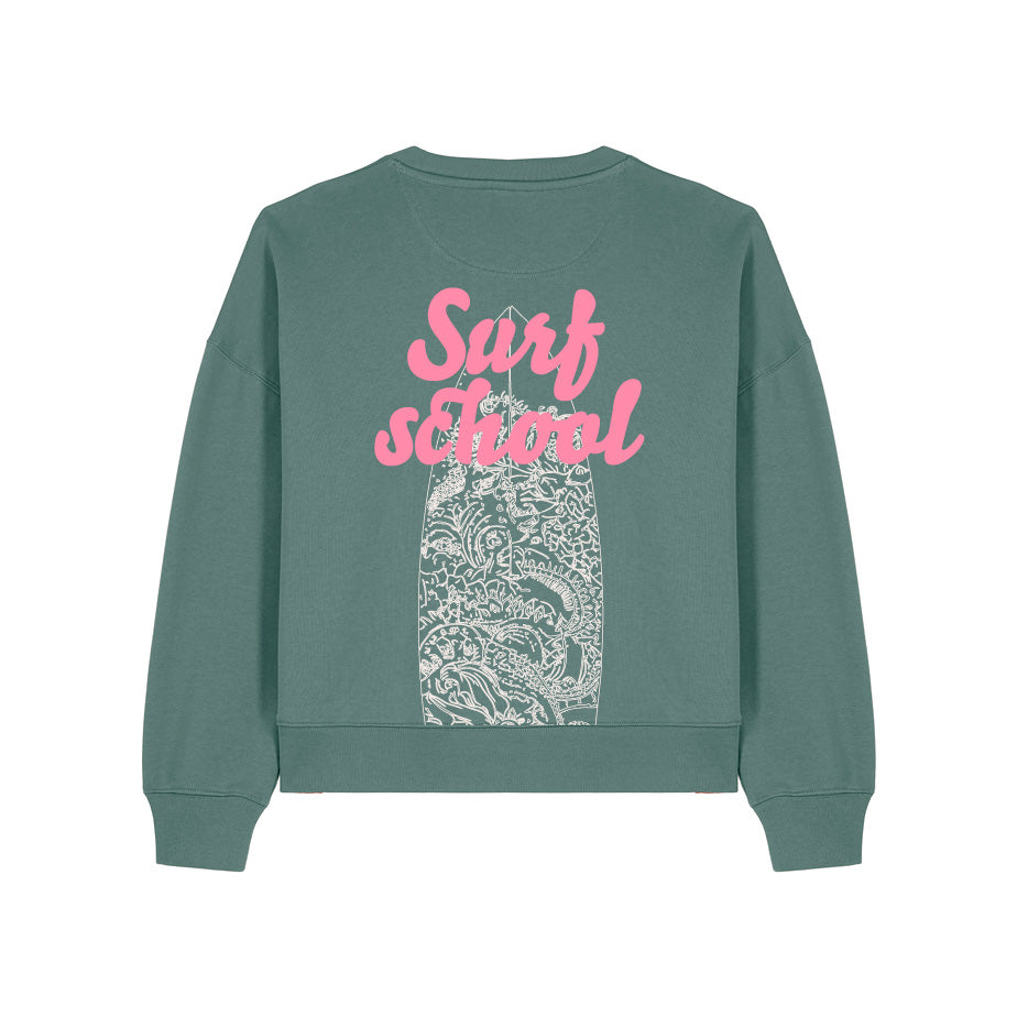 Oversize Damen Sweatshirt Surf School