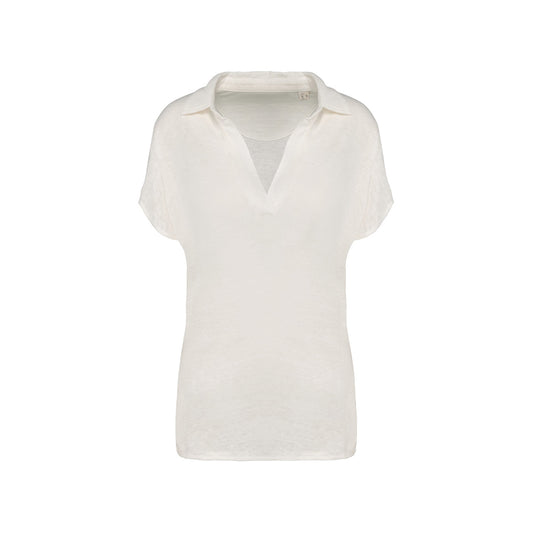 Damen Polo aus Leinen