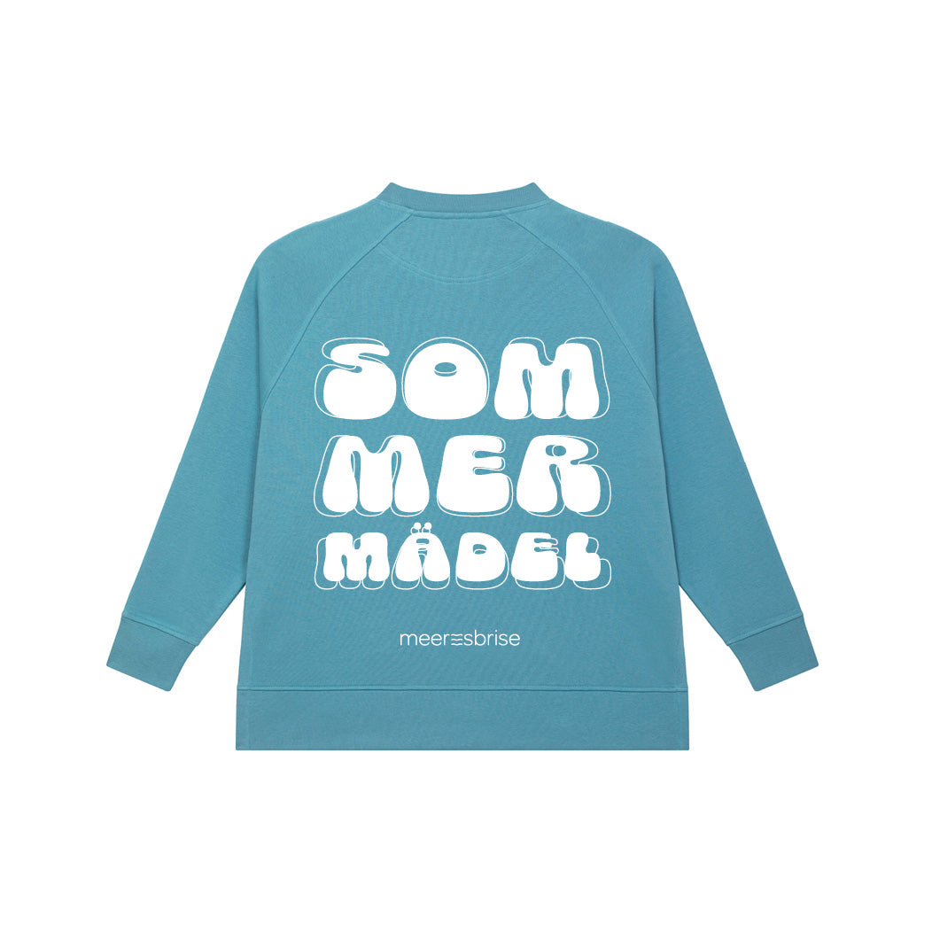 Sweatshirt Sidecut sommermädel backprint Puff