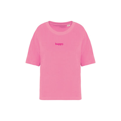 Frottee Damen Shirt happy