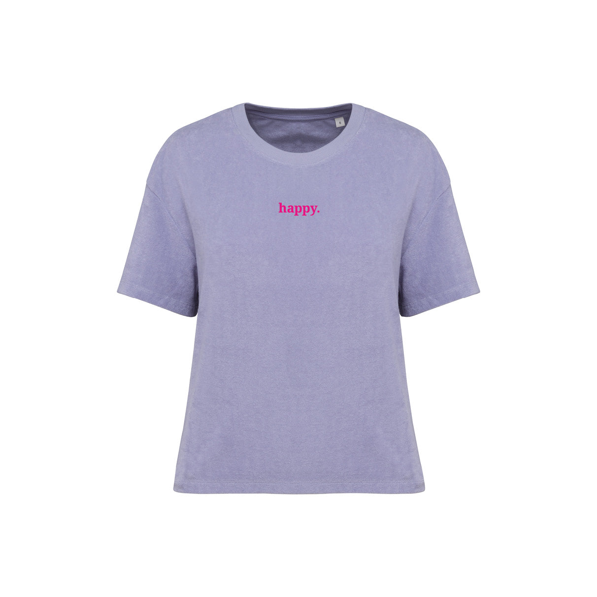 Frottee Damen Shirt happy