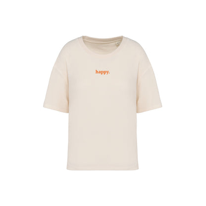 Frottee Damen Shirt happy