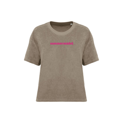 Frottee Damen Shirt sommermädel