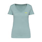 Damen Shirt V-Ausschnitt happy