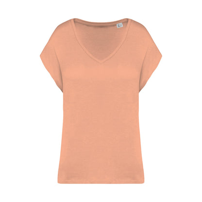 Loose Fit Damen V-Shirt