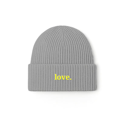 meeresbrise Organic Oversized Beanie love