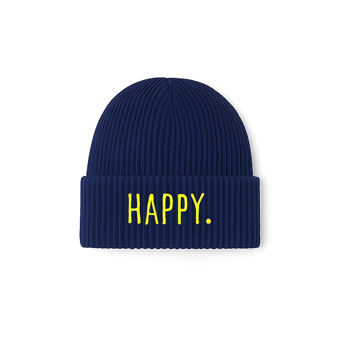 meeresbrise Organic Oversized Beanie HAPPY