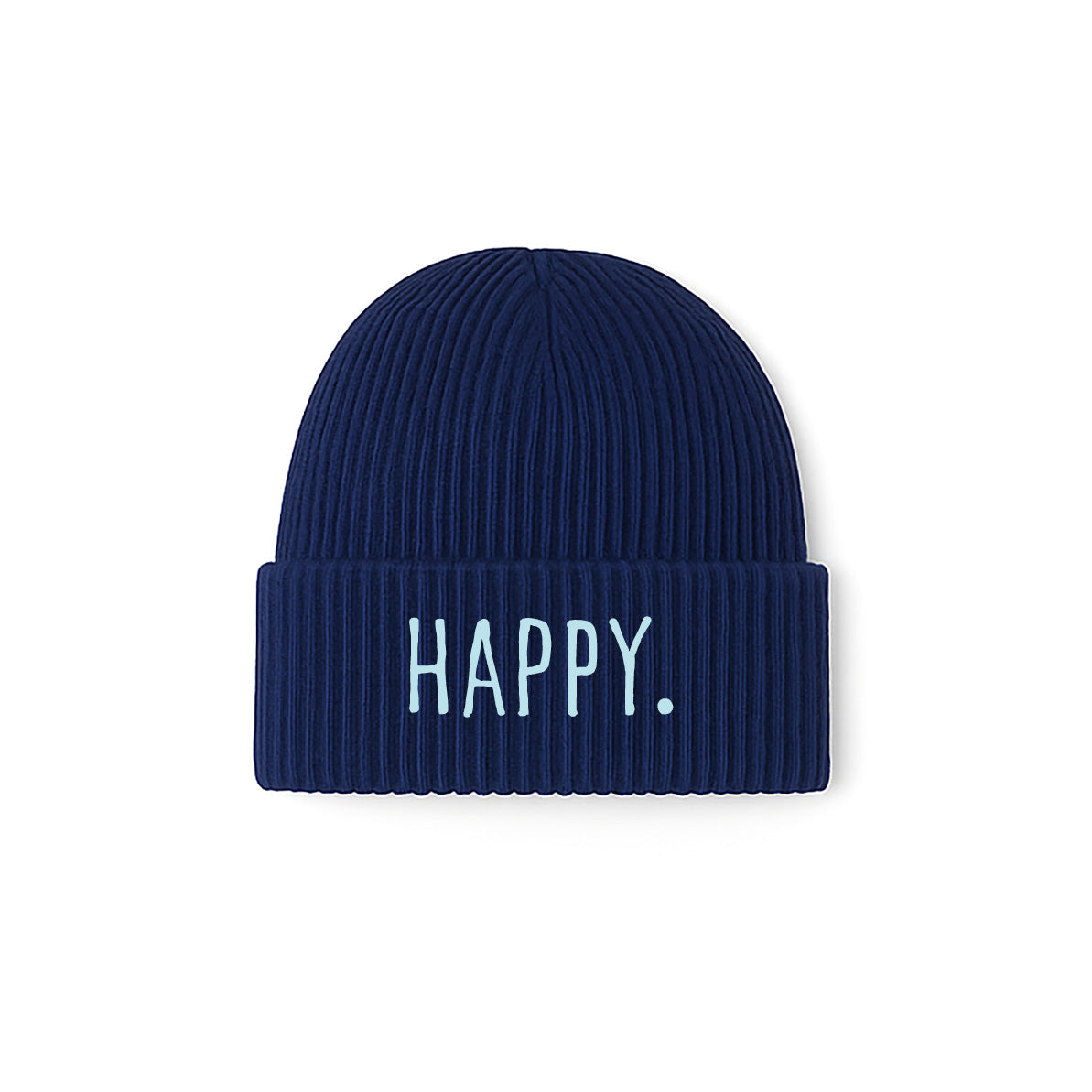 meeresbrise Organic Oversized Beanie HAPPY