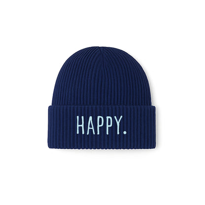 meeresbrise Organic Oversized Beanie HAPPY