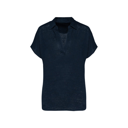 Damen Polo aus Leinen