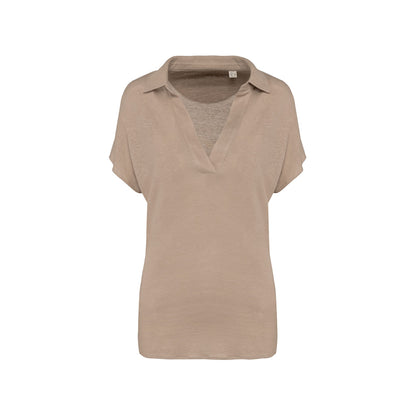 Damen Polo aus Leinen