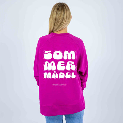 Sweatshirt Sidecut sommermädel backprint Puff