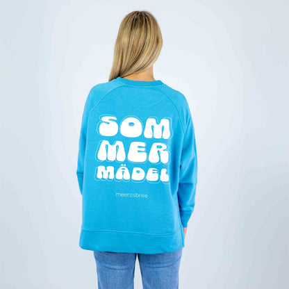 Sweatshirt Sidecut sommermädel backprint Puff