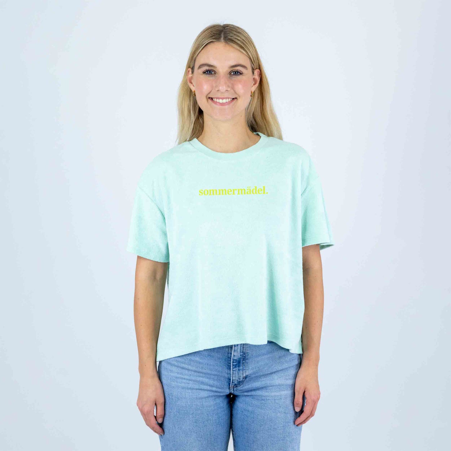 Frottee Damen Shirt sommermädel