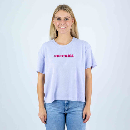 Frottee Damen Shirt sommermädel
