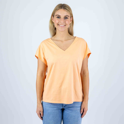 Loose Fit Damen V-Shirt