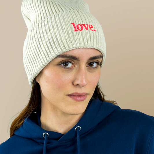 meeresbrise Organic Oversized Beanie love