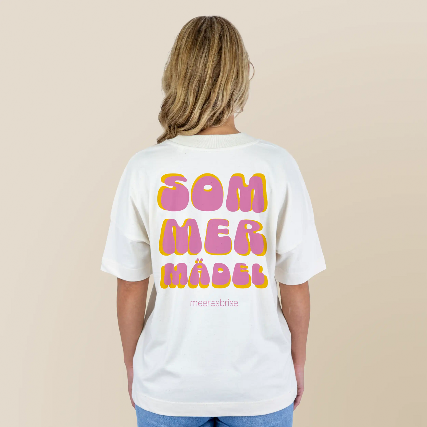 Oversize Damen Shirt sommermädel backprint