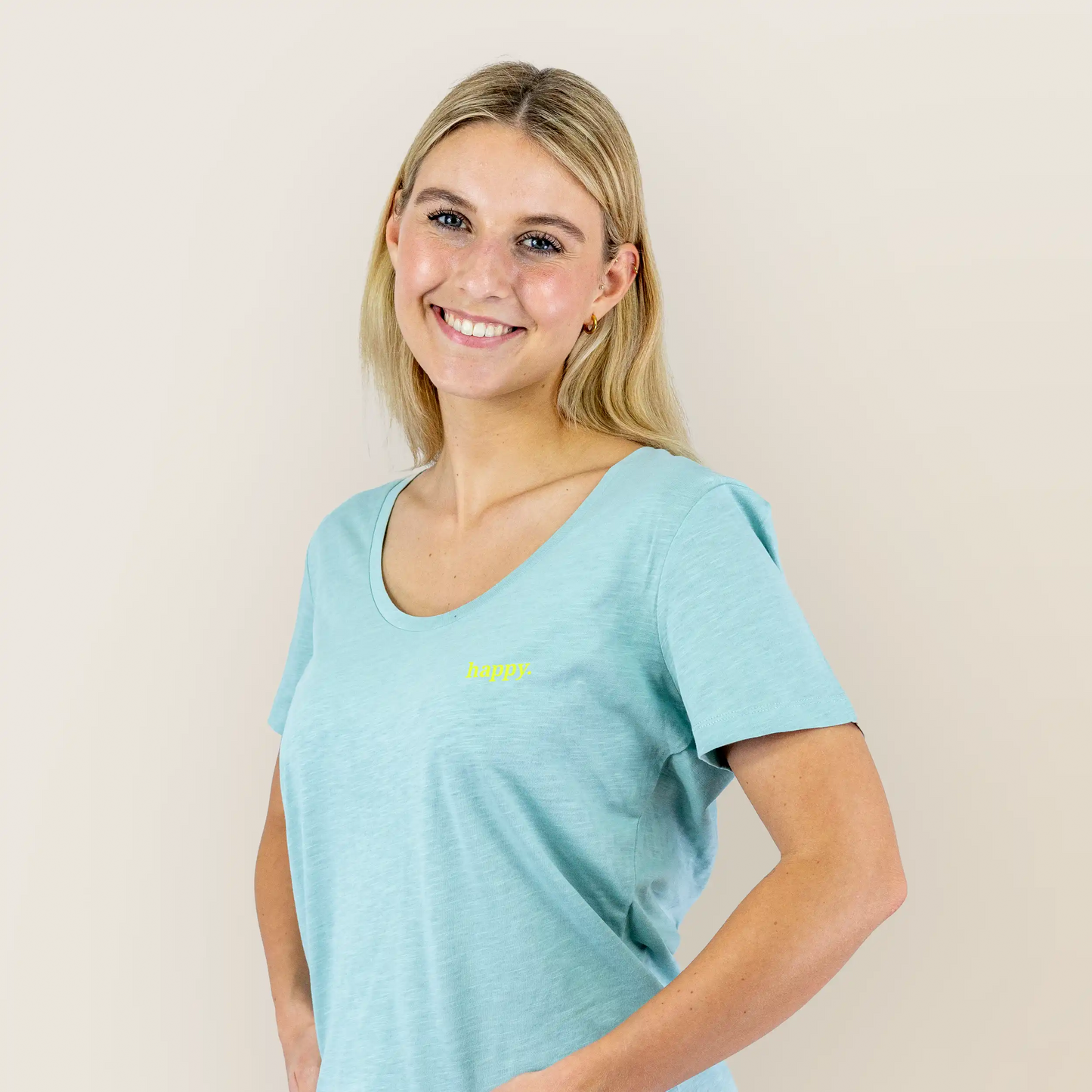 Leichtes Damen Shirt happy