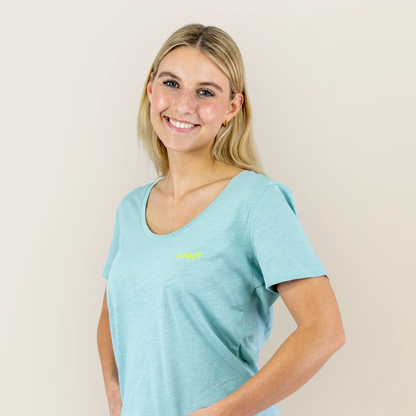 Leichtes Damen Shirt happy