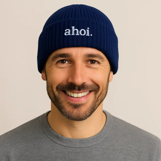 meeresbrise Organic Oversized Beanie ahoi