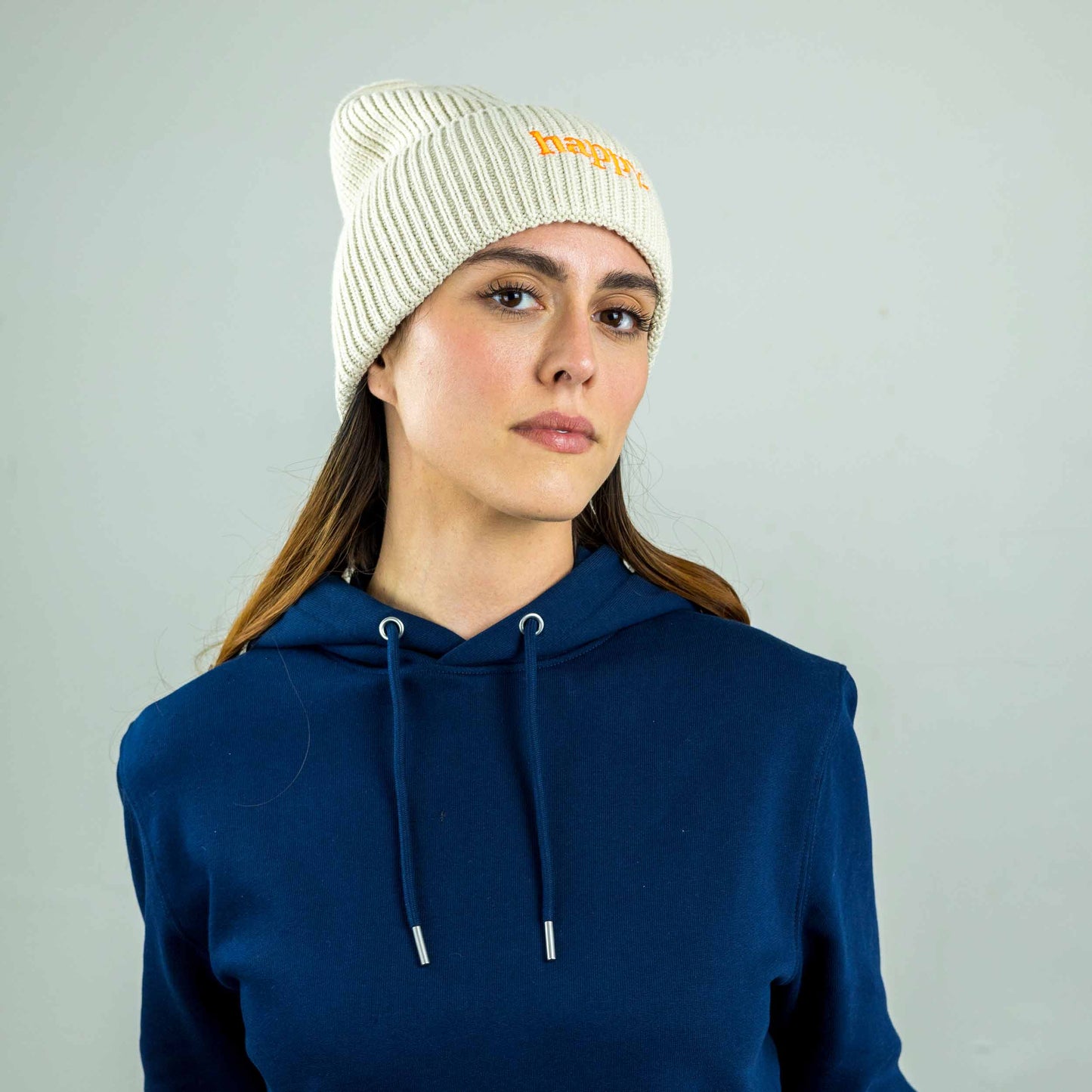 meeresbrise Organic Oversized Beanie happy