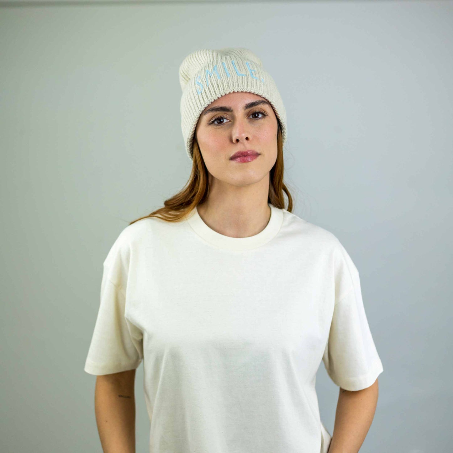 meeresbrise Organic Oversized Beanie SMILE