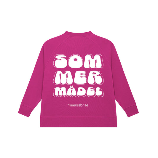 Sweatshirt Sidecut sommermädel backprint Puff