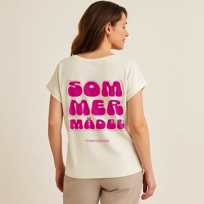 Oversize Damen Shirt sommermädel backprint