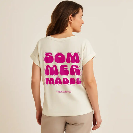 Oversize Damen Shirt sommermädel backprint